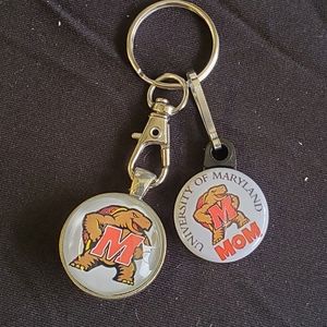 Maryland keychain with a zipper pull for mom